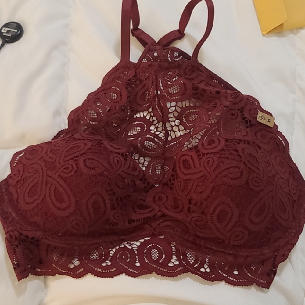 Pink push up bralette
